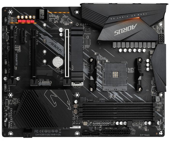 Материнська плата GIGABYTE B550 AORUS ELITE V2 sAM4 B550 4xDDR4 HDMI-DP M.2 SPDIF ATX