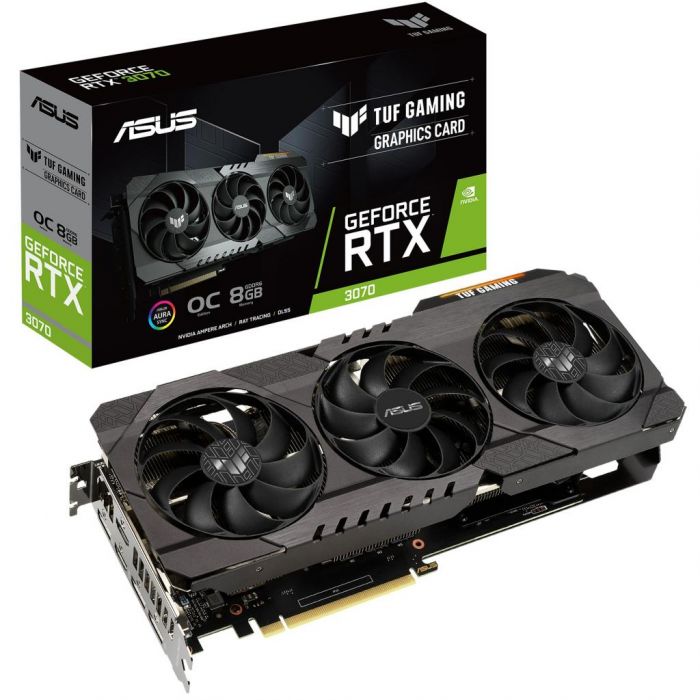 Вiдеокарта ASUS GeForce RTX3070 8GB GDDR6 TUF GAMING OC