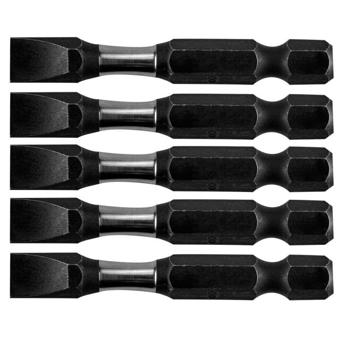 Біти ударні Neo Tools, 5шт., 1/4", SL8 х 50мм, сталь S2