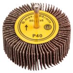 Круг пелюсткове з хвостовиком GRAPHITE, шліфувальне, 80х30 мм, K40