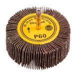 Круг пелюсткове з хвостовиком GRAPHITE, шліфувальний, 80х30 мм, K60