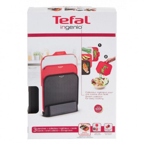 Набір обробних дощок Tefal Ingenio, 345x235 мм, 3+1 з підставкою