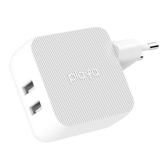 Мережевий ЗП Playa by Belkin Home Charger 12W DUAL USB 2.4A, white