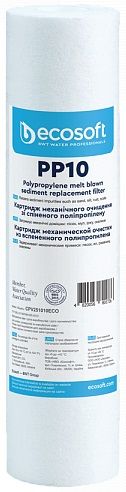 Картридж з спіненого поліпропілену Ecosoft 2.5х10" 10 мкм