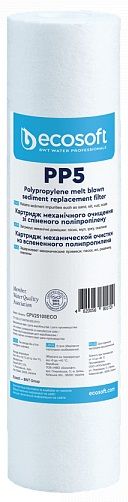 Ecosoft Картридж з спіненого поліпропілену 2.5х10" 5 мкм