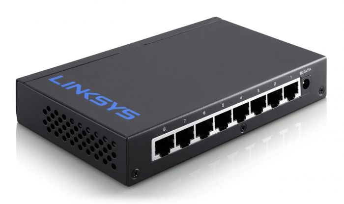 Комутатор LINKSYS LGS108 8xGE, некерований