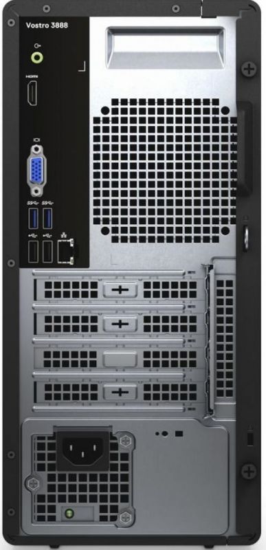 Персональний комп'ютер Dell Vostro 3888 MT/Intel i3-10100/4/1000/ODD/int/WiFi/kbm/W10P