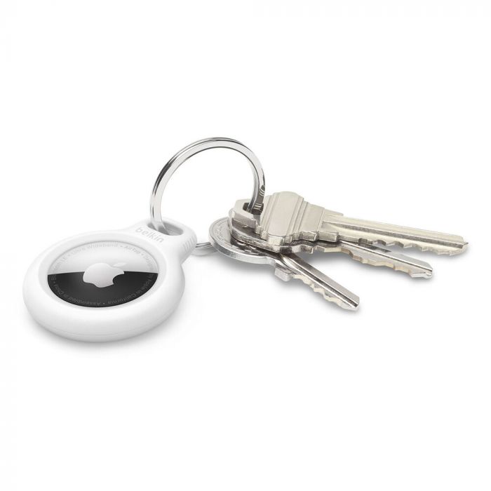 Тримач Belkin Secure Holder with Key Ring AirTag, білий