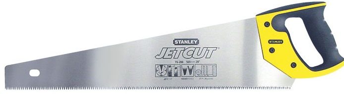 Ножівка по дереву Stanley "Jet-Cut SP", універсальна, загартовані зуби, 7TPI, 500мм