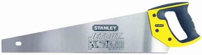 Ножівка по дереву Stanley "Jet-Cut Fine", універсальна, загартовані зуби, 11TPI, 450мм