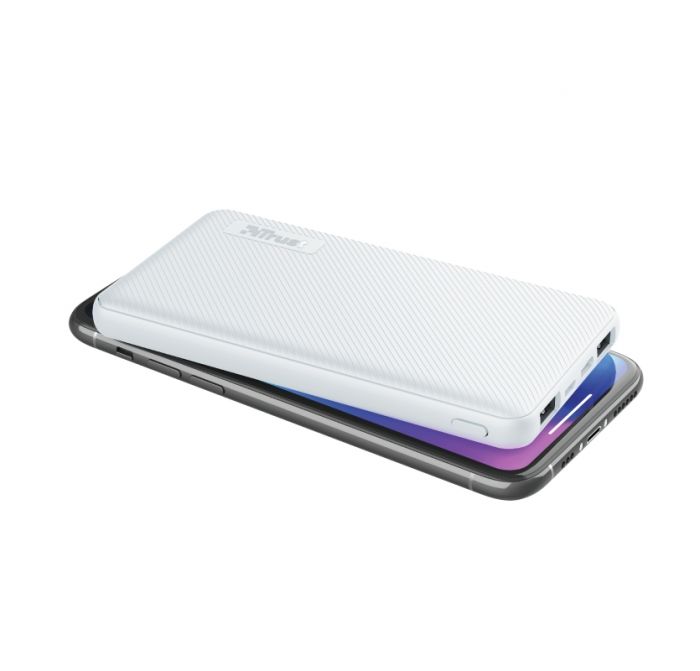 Портативний зарядний пристрій Trust Primo 10000 mAh White