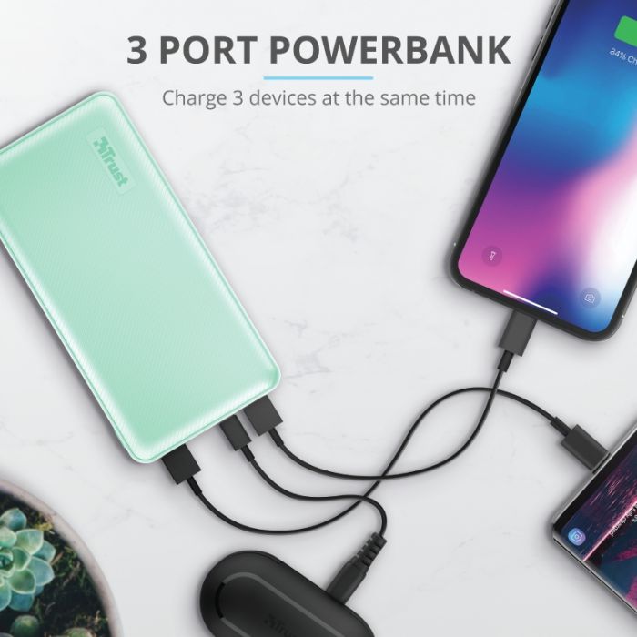 Портативний зарядний пристрій Power Bank Trust Primo 15000 mAh Mint