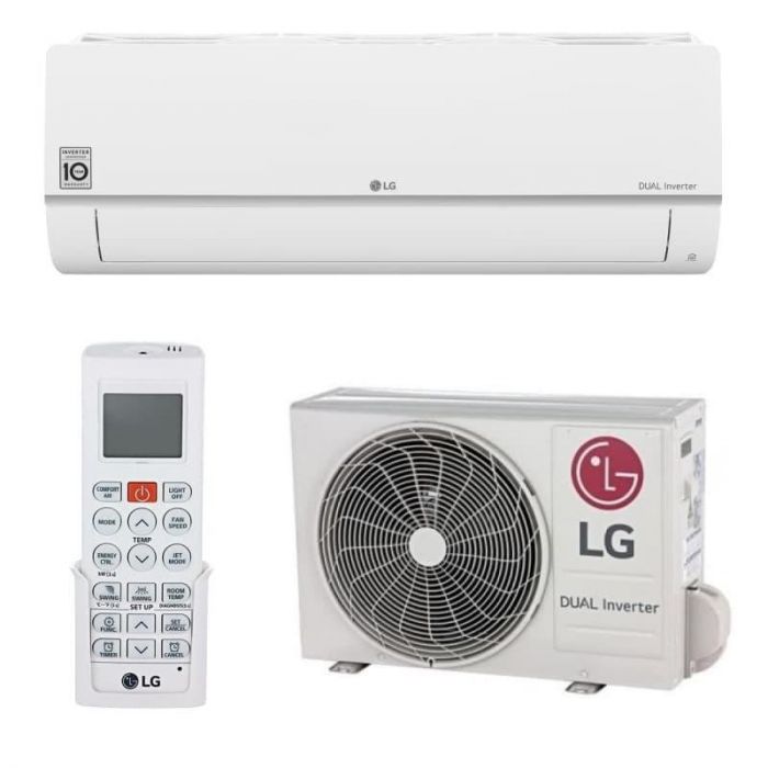 Кондиціонер LG Standard Plus PC12SQ, 35 м2, інвертор, A++/A+, Wi-Fi, R32, білий