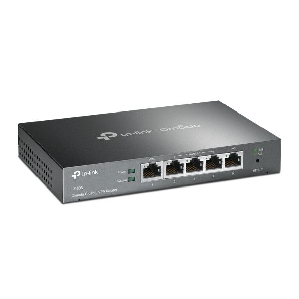 Мультисервісний маршрутизатор TP-LINK ER605 1xGE LAN 1xGE WAN 3xGE LAN VPN Omada