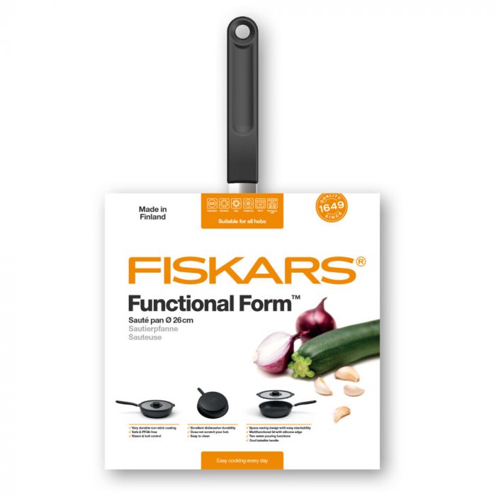 Сотейник з кришкою Fiskars Form 26 см