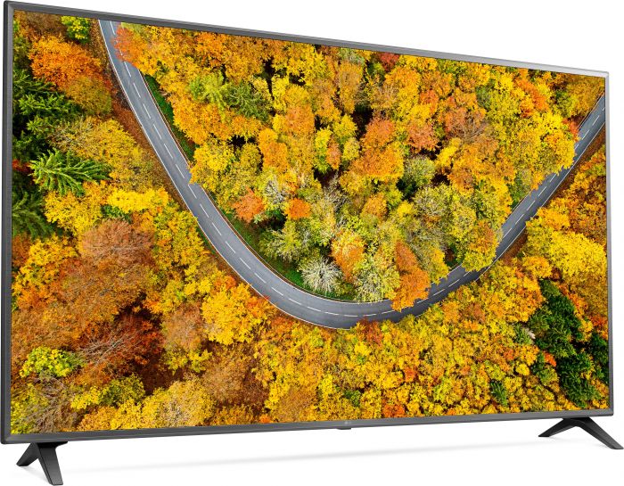 Телевiзор 75" LED 4K LG 75UP75006LC Smart, WebOS, Чорний