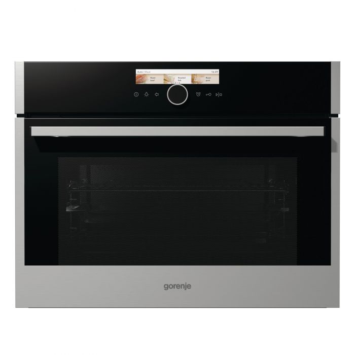 Духовка Gorenje BCM598S18X/компактна з функц м/хв.пічки/ 50 л/сенс.програм/ електрон.упр/гриль/нержав.