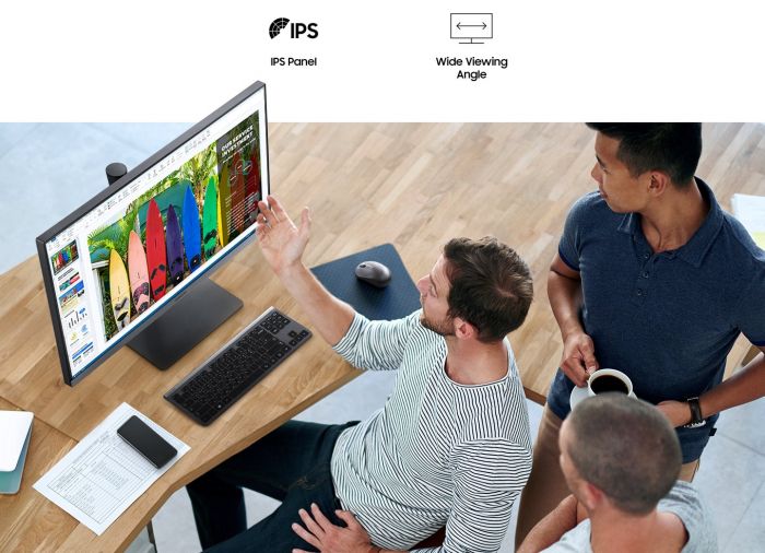 Монітор LCD 27" Samsung S27R650F D-Sub, HDMI, DP, USB, ІPS, 75Hz, Pivot