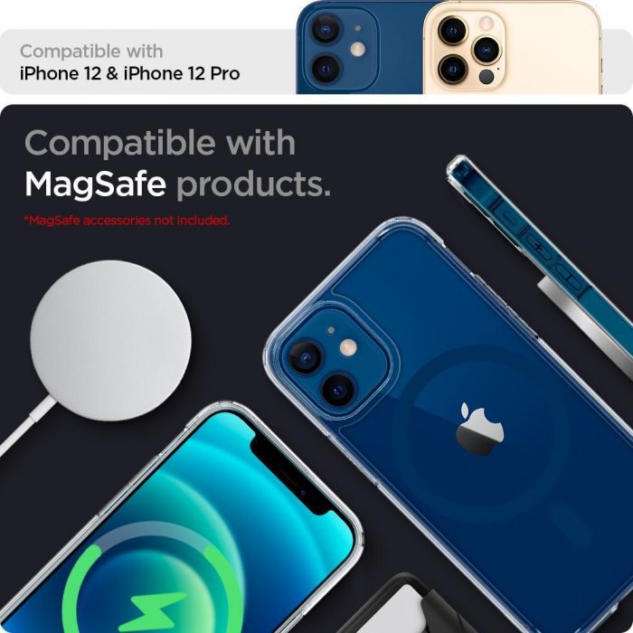 Чохол Spigen для Apple iPhone 12 / 12 Pro Ultra Hybrid Mag Safe, Blue