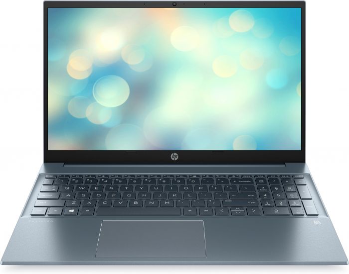 Ноутбук HP Pavilion 15-eh1022ua 15.6" FHD IPS AG, AMD R5-5500U, 8GB, F256GB, UMA, DOS, блакитний