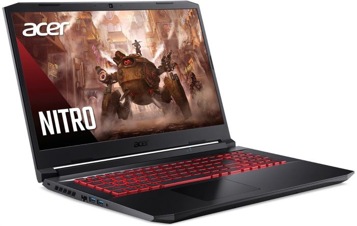 Ноутбук Acer Nitro 5 AN517-41 17.3FHD IPS/AMD R7 5800H/16/512F/NVD1650-4/Lin/Black