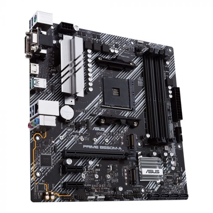 Материнcька плата ASUS PRIME B550M-A/CSM sAM4 B550 4xDDR4 M.2 HDMI-DVI-VGA CSM mATX