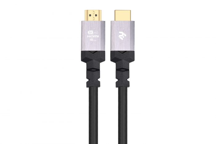 Кабель 2Е HDMI 2.1 (AM/AM), 4K/120Hz or 8K/60Hz, 48Gbps Ultra High Speed, black, 3m