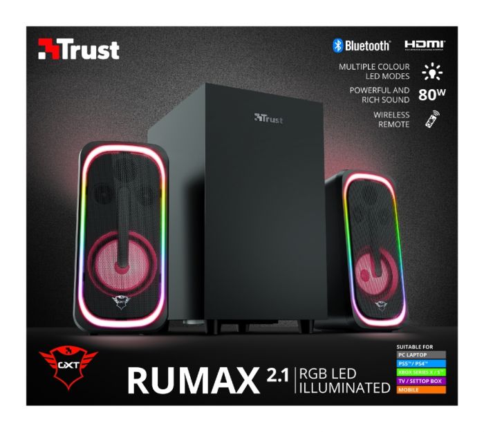 Акустична система (Колонки) Trust 2.1 GXT 635 Rumax RGB Black