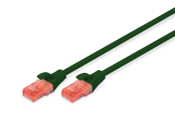 Патч-корд DIGITUS CAT 6 UTP, 2м, AWG 26/7, Cu, LSZH, зелений