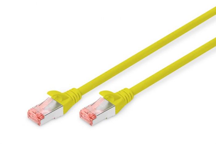 Патч-корд DIGITUS CAT 6 S-FTP, 5м, AWG 27/7, LSZH, жовтий