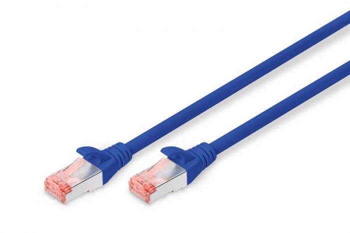 Патч-корд DIGITUS CAT 6 S-FTP, 5м, AWG 27/7, LSZH, синій