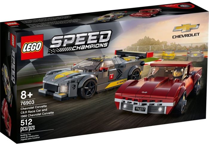 Конструктор LEGO Speed Champions Chevrolet Corvette C8.R Race Car and 1968 Chevrolet Corvette 76903