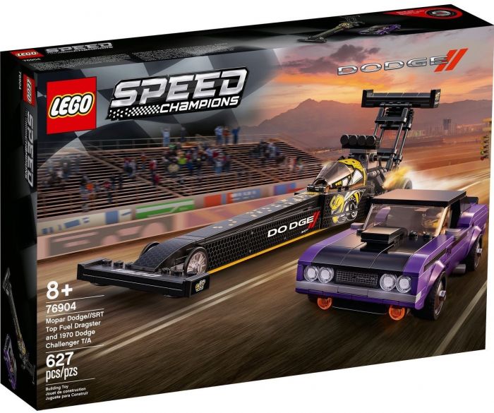 Конструктор LEGO Speed Champions Mopar Dodge//SRT Top Fuel Dragster and 1970 Dodge Challenger