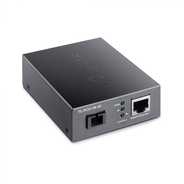 Медiаконвертер TP-LINK TL-FC311B-20 10/100/1000 WDM (TX 1310nm RX 1550nm) SM 20km SC