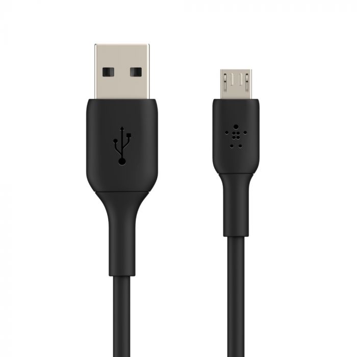 Кабель Belkin USB-A - MicroUSB, PVC, 1m, black