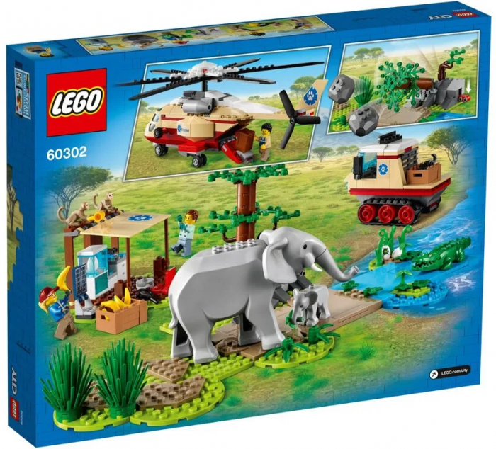 Конструктор LEGO City Операція з порятунку диких тварин 60302