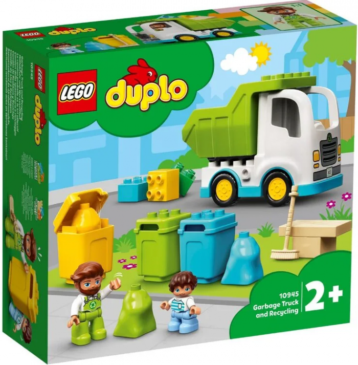 Конструктор LEGO DUPLO Сміттєвоз та сміттєпереробка 10945