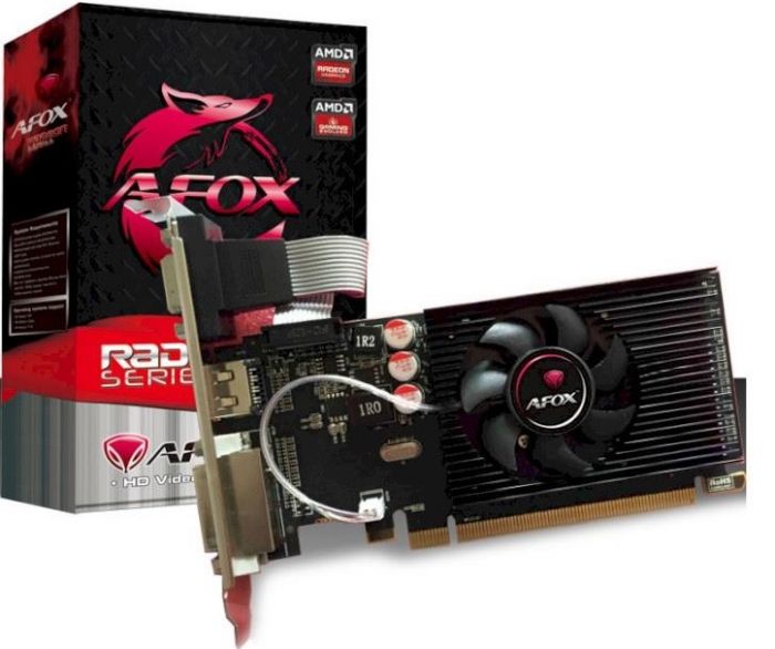 Відеокарта AFOX GeForce GT 710 2GB DDR3 64Bit DVI HDMI VGA LP Single Fan