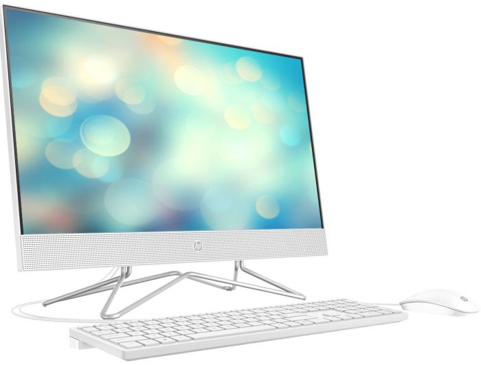 Персональний комп'ютер-моноблок HP All-in-One 21.5FHD IPS AG/Intel Pen J5040/8/256F/int/kbm/DOS/White