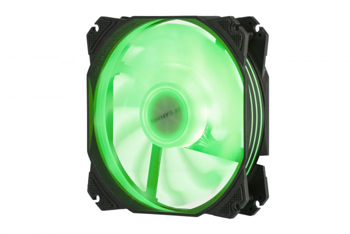 Корпусний вентилятор 2E GAMING AIR COOL (ACF120PA-ARGB ), 120мм, 2510-4PIN + 5V 3PIN RGB, білі лопаті, чорна рамка