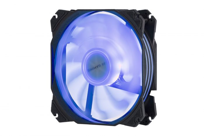 Корпусний вентилятор 2E GAMING AIR COOL (ACF120PA-ARGB ), 120мм, 2510-4PIN + 5V 3PIN RGB, білі лопаті, чорна рамка