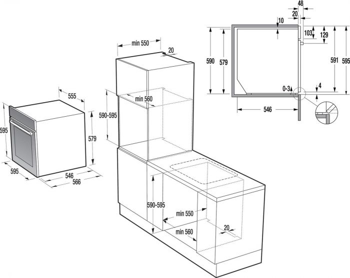 Духова шафа Gorenje BCS798S24X/з функцією пароварки/електронне упр./ нержав.сталь