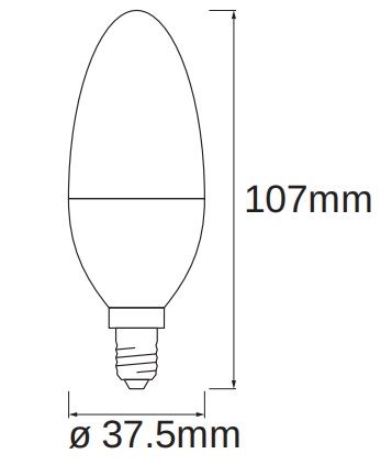 Набір ламп світлодіодних 3шт LEDVANCE SMART+ Candle B 40 E14 MULTICOLOR 4,9W (470Lm) 2700-6500K + RGB WiFi дім-их