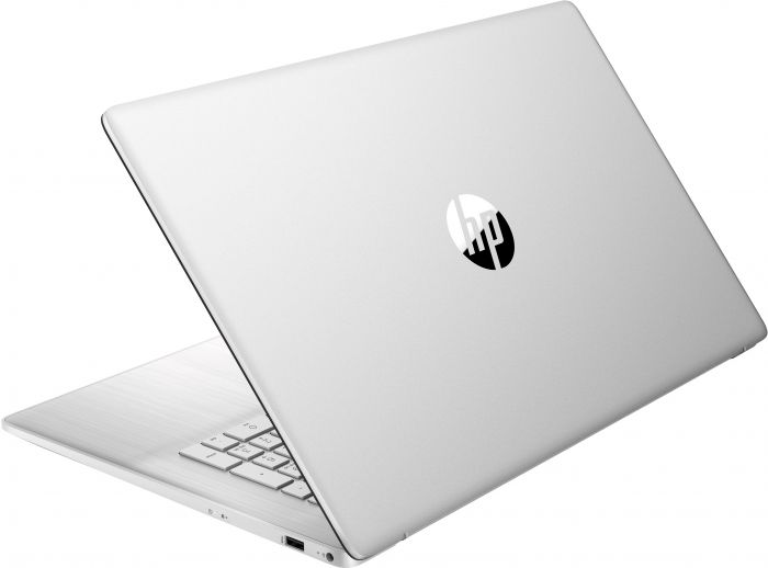 Ноутбук HP 17-cp0008ua 17.3" FHD IPS AG, AMD R5-5500U, 16GB, F512GB, UMA, DOS, сріблястий