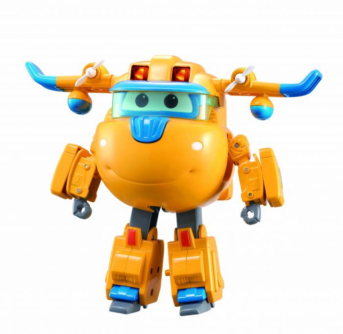 Ігрова фігурка-трансформер Super Wings Supercharge Lights&Sounds Donnie, Донні, світло, звук