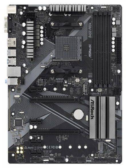 Материнська плата ASRock B450 PRO4 R2.0 sAM4 B450 4xDDR4 M.2 HDMI-DP1.2-VGA Type C ATX