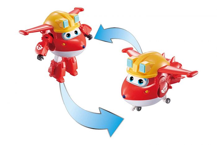 Ігрова фігурка-трансформер Super Wings Transforming Build-It Jett, Джетт будівельник