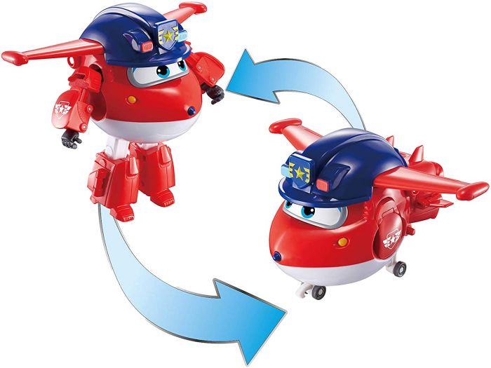 Ігрова фігурка-трансформер Super Wings Transforming Police Jett, Джетт поліцейський