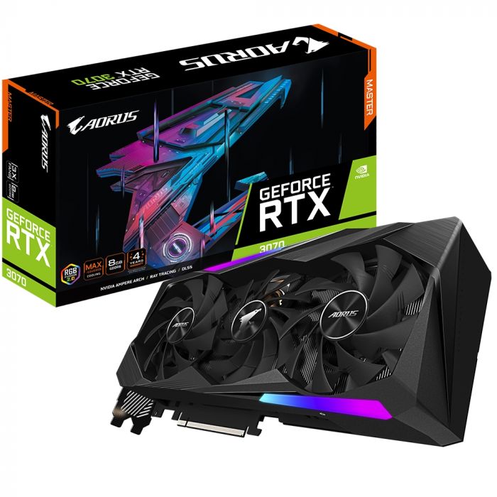 Відеокарта GIGABYTE GeForce RTX 3070 8GB GDDR6 AORUS MASTER