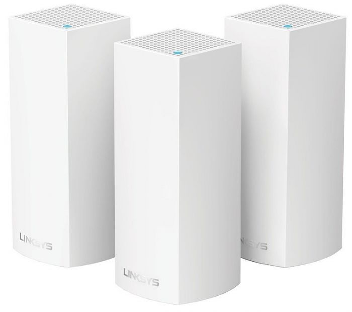 WiFi-система LINKSYS VELOP WHW0303 AC2200, MESH, 2xGE WAN/LAN, BT 4.0, біл. кол. (3шт.)